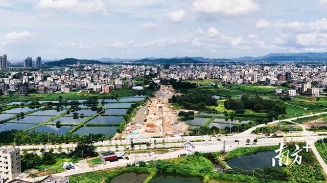 电城镇典型镇路网建设开工城南路东延线预计年底通车(图1)