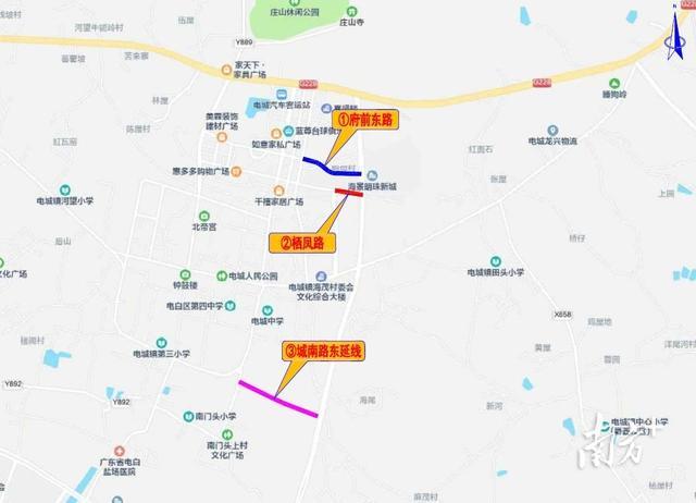 电城镇典型镇路网建设开工城南路东延线预计年底通车(图4)